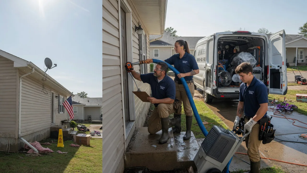 Ceiling Water Damage Restoration in New Ross, IN near me